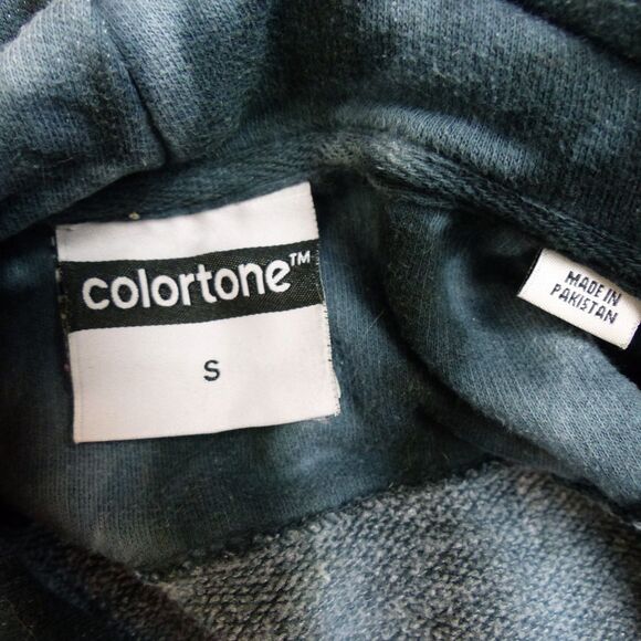 Colortone Rick & Morty Hoodie Mens S Blue Black Tie-Dye Graphic Pullover Sweater - Picture 10 of 12